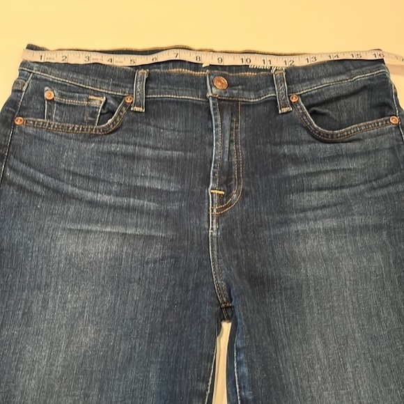 7 For All Mankind High Waist Ankle Gwenevere Size 32 - Picture 4 of 16